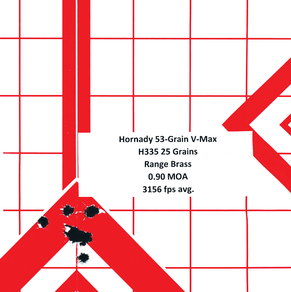 Even using mixed headstamp range brass didn't hamper the rifle's accuracy. All were well within a minute of prairie dog.